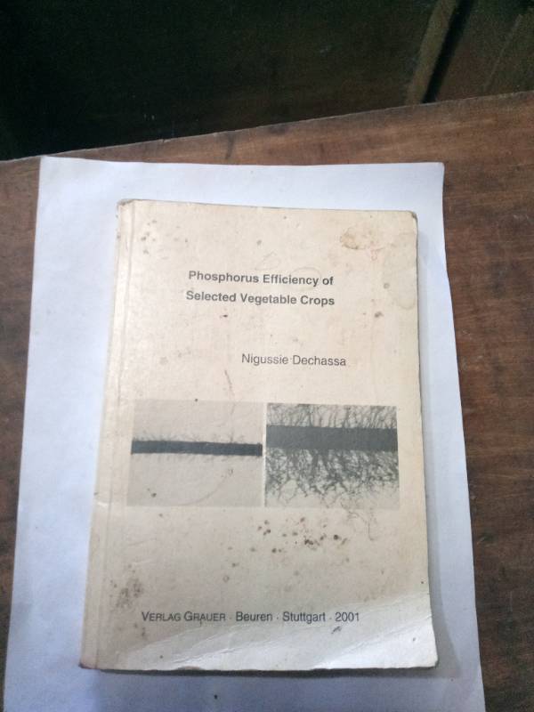 Phosphorous efficiency of selected Vegtable Crops.