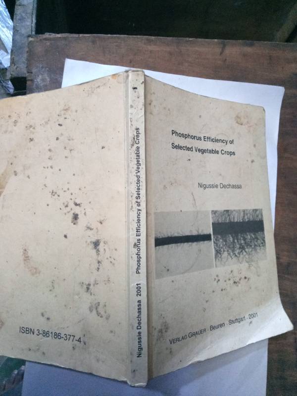 Phosphorous efficiency of selected Vegtable Crops.
2001