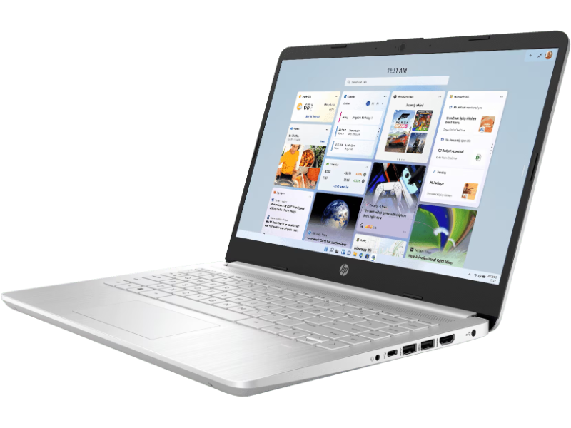HP 14s dq3888TU Celeron N4500 RAM 8GB SSD 512GB 14" HD Win11 + OHS 2021 Silver