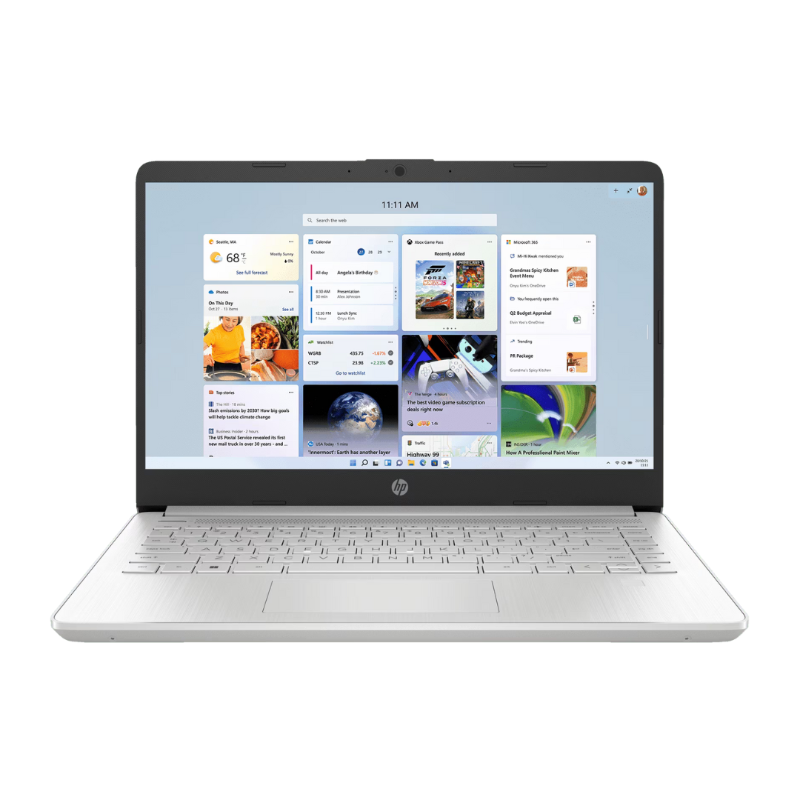 HP 14s dq3888TU Celeron N4500 RAM 8GB SSD 512GB 14" HD Win11 + OHS 2021 Silver