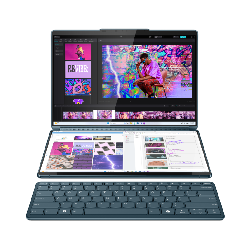 Lenovo Yoga Book 9i 83FF000GID Core Ultra 7-155U RAM 32GB SSD 1TB SSD 2x 13.3" 2.8K OLED Win11 + OHS 2021 Tidal Teal