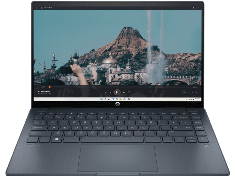 HP Pavilion x360 14 ek2051TU Intel Core 3 - 100U RAM 8GB SSD 512GB 14" FHD IPS Touchscreen Win11 + OHS 2021 Space Blue