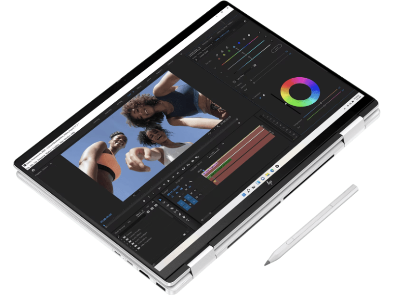 HP Envy x360 14 fc0555TU Core Ultra 5-125U RAM 16GB SSD 512GB 14" 2.8K OLED 120Hz Win11 + OHS 2021 Silver