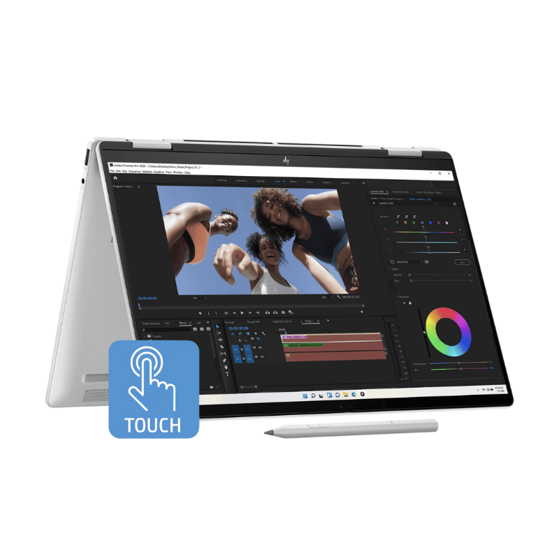 HP Envy x360 14 fc0555TU Core Ultra 5-125U RAM 16GB SSD 512GB 14" 2.8K OLED 120Hz Win11 + OHS 2021 Silver