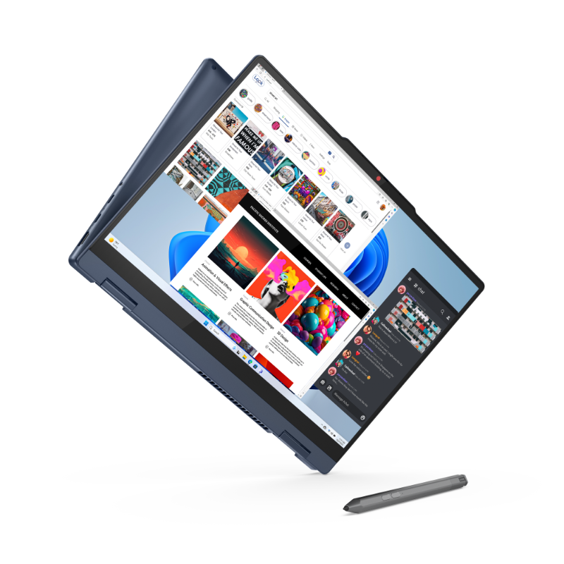 Lenovo IdeaPad 5 2in1 14IRU9 83DT008JID Intel Core 3-100U RAM 8GB SSD 512GB 14" WUXGA IPS Touchescreen Win11 + OHS 2021 Cosmic Blue