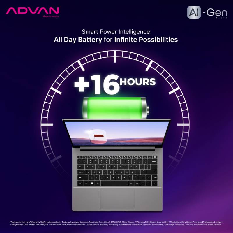 ADVAN AI Gen Intel Core Ultra 5-125H RAM 16GB SSD 512GB 14" FHD IPS Windows 11