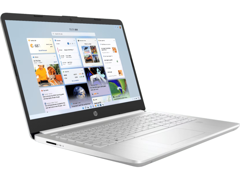 HP 14s dq3888TU Celeron N4500 RAM 8GB SSD 512GB 14" HD Win11 + OHS 2021 Silver