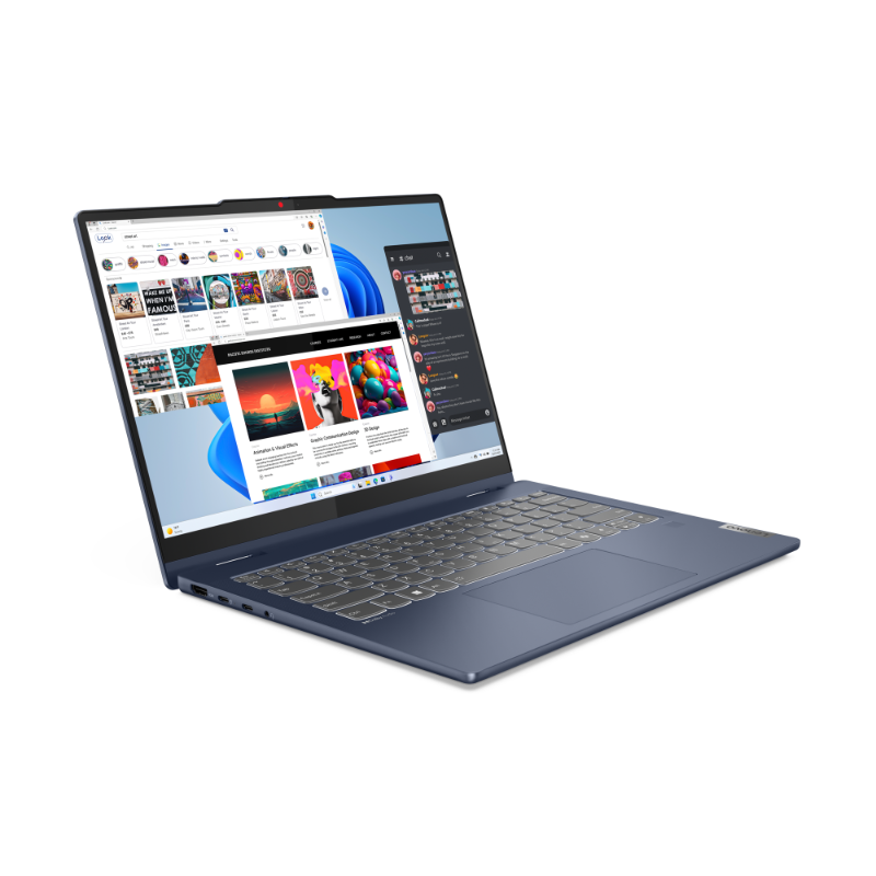 Lenovo IdeaPad 5 2in1 14IRU9 83DT008JID Intel Core 3-100U RAM 8GB SSD 512GB 14" WUXGA IPS Touchescreen Win11 + OHS 2021 Cosmic Blue