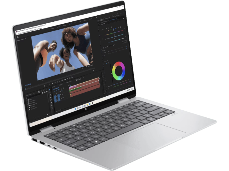 HP Envy x360 14 fc0555TU Core Ultra 5-125U RAM 16GB SSD 512GB 14" 2.8K OLED 120Hz Win11 + OHS 2021 Silver