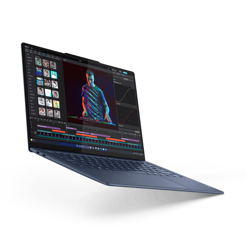 Lenovo Yoga Slim 7 14Q8X9 83ED005DID Snapdragon X Plus X1P-64-100 RAM 16GB SSD 1TB 14.5" 3K OLED Win11 + OHS 2021 Cosmic Blue