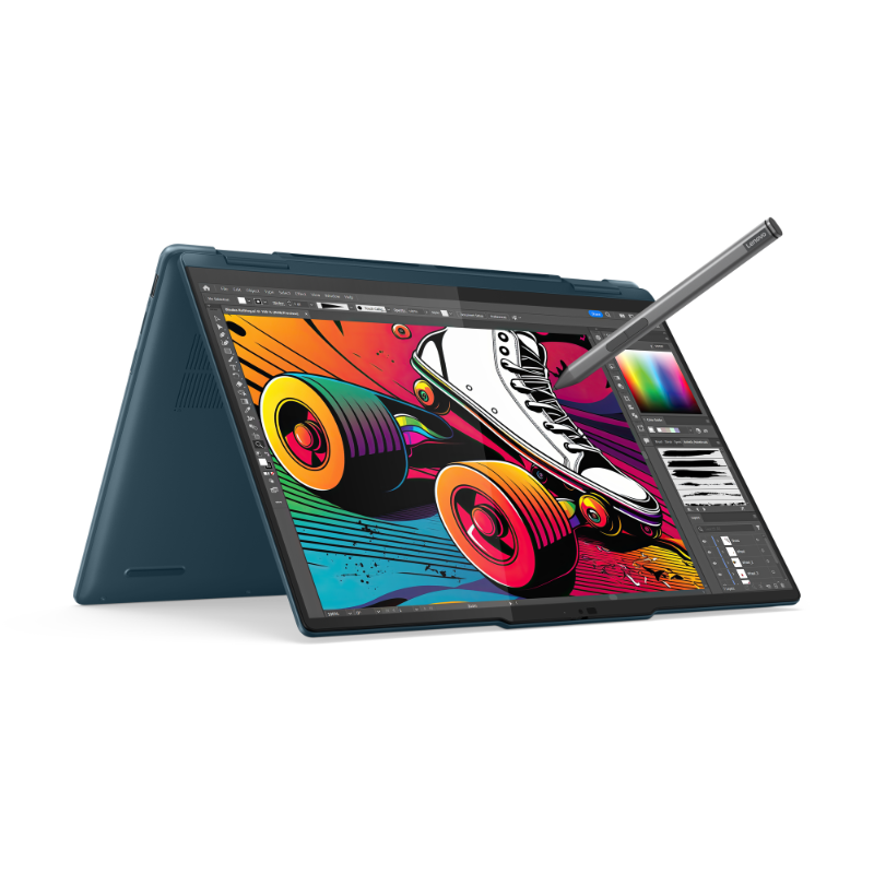 Lenovo Yoga 7i 2in1 14IML9 83DJ000XID Core Ultra 7-155H RAM 16GB SSD 1TB 14" 2.8K OLED Touchscreen Win11 + OHS 2021 Tidal Teal