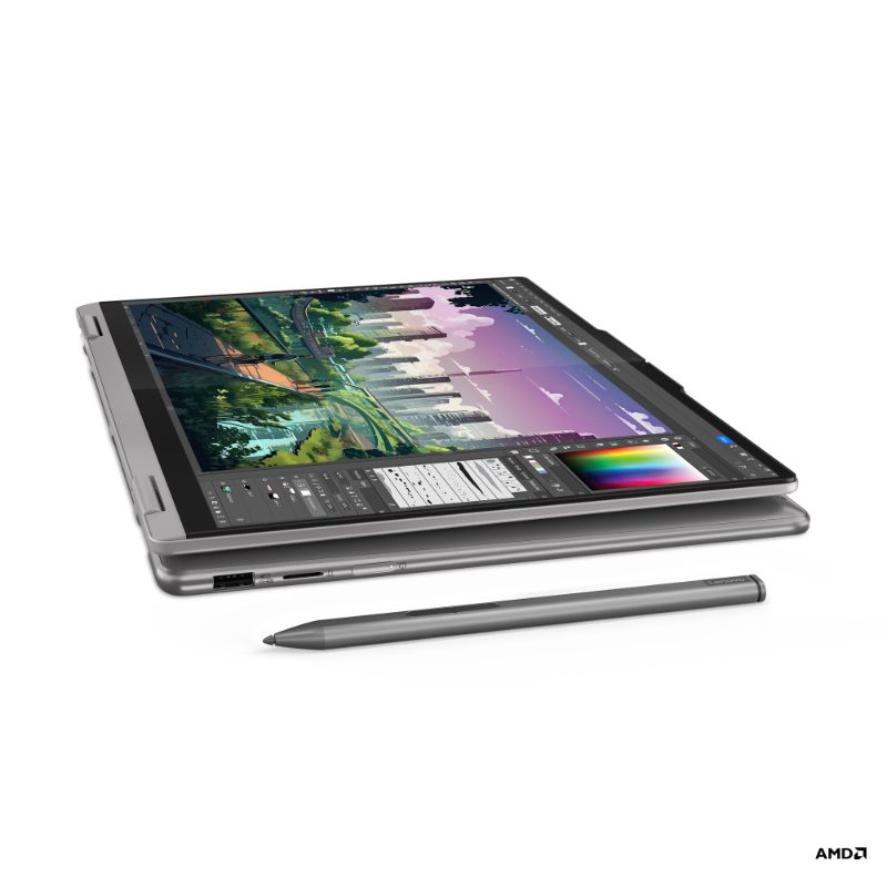 Lenovo Yoga 7 2IN1 14IML9 83DK000TID Ryzen 7-8840HS RAM 16GB SSD 1TB 14" WUXGA OLED Touchscreen Win11 + OHS 2021 Arctic Grey
