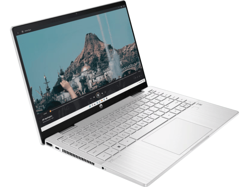HP Pavilion x360 14 ek2123TU Intel Core 3 - 100U RAM 8GB SSD 512GB 14" FHD IPS Touchscreen Win11 + OHS 2021 Natural Silver