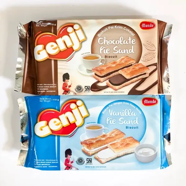 Monde Pie Sand 110gr coklat/vanila