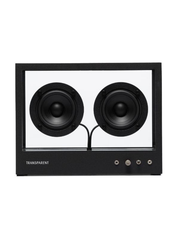 TRANSPARENT - Black Small Glass Speaker