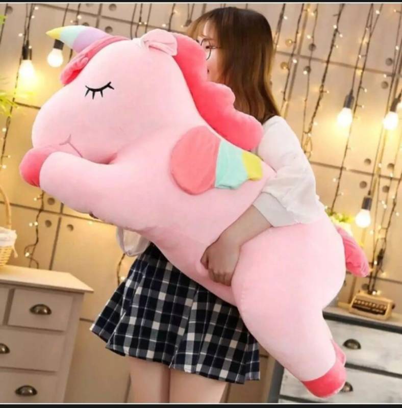 Boneka Unicorn Sayap Lying Kuda Pony Little Pony XL Lembut Dacron Murn