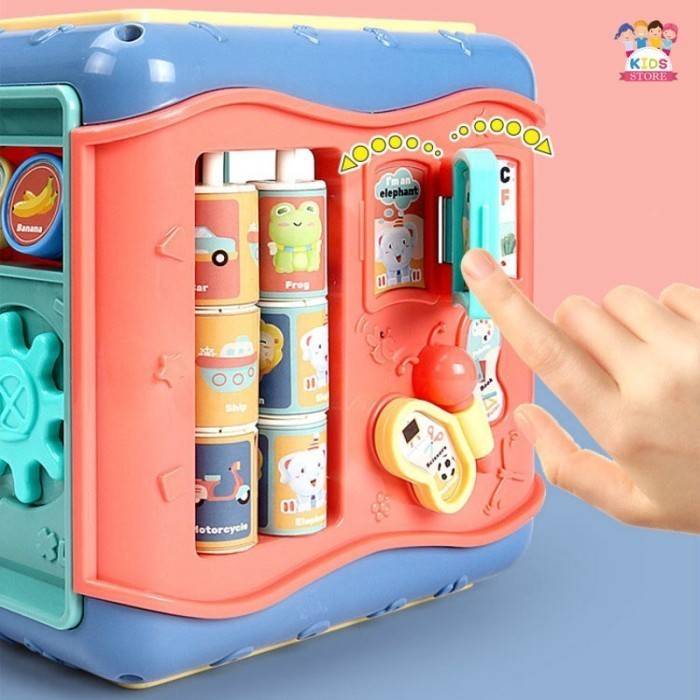 Mainan Edukasi Anak Bayi Puzzle Laki Laki Perempuan Hexahedral 6 Sisi