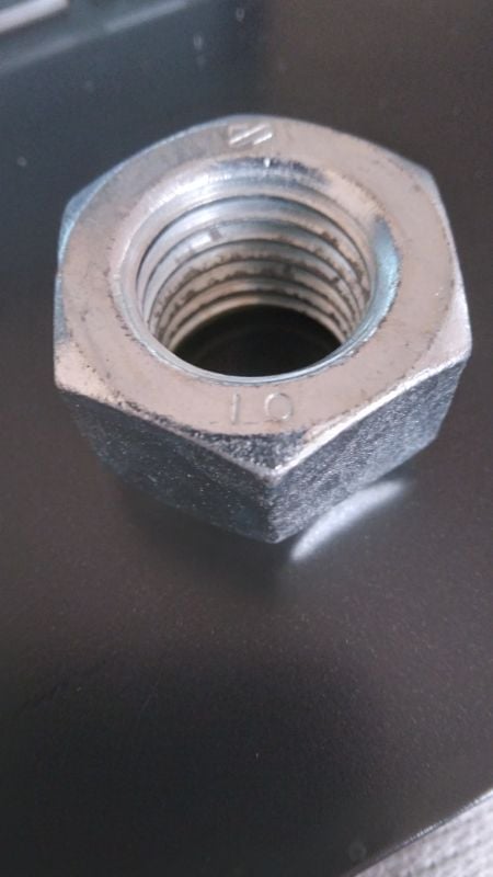 M20x2.5 Class 10 Yüksek Mukavemetli Çelik Somun (DIN 934 / ISO 4032)