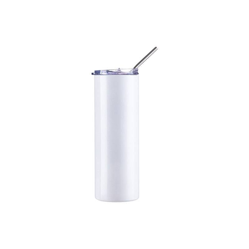 Vasos luminosos (Blanco a Azul) 20oz/600ml Tapa y Sorbete - Acero Inoxidable