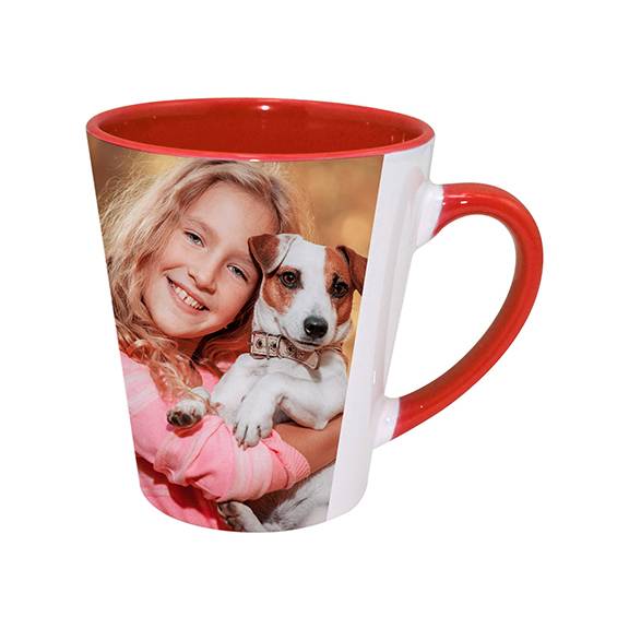 TAZAS LATTE ROJAS 12ONZ, PARA SUBLIMACION