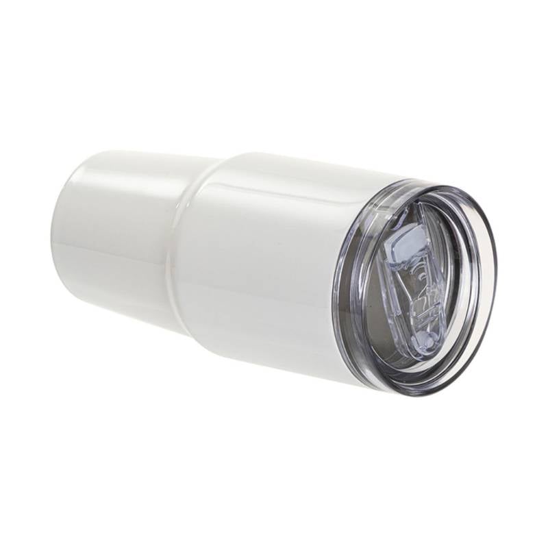 Vasos de Viajeros (Blanco) 20onz/600mL - Acero Inoxidable con Sorbete y Tapa