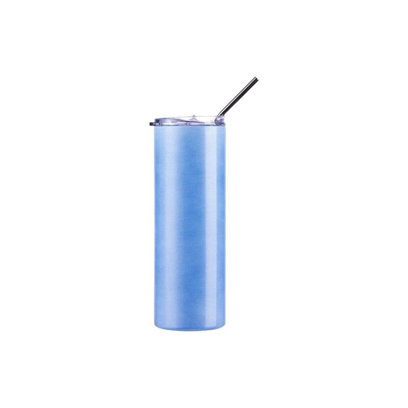 Vasos Cambio de Color al Calor (Azul a Rosado) 20oz/600ml Tapa y Sorbete - Acero Inoxidable