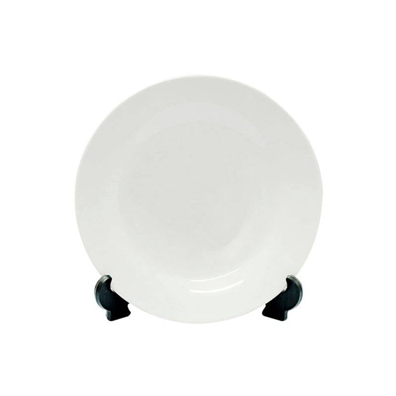 PLATOS BLANCOS 7.5'' DE SUBL.CON BASE