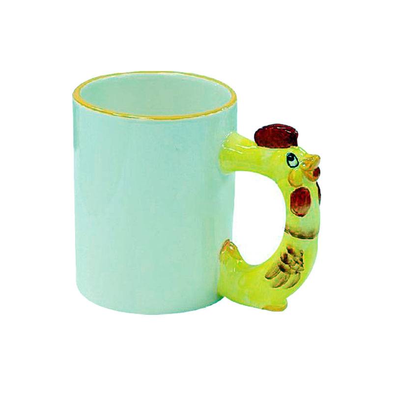TAZA FORMA DE ANIMALES, GALLO 11ONZ PARA SUBLIMACION