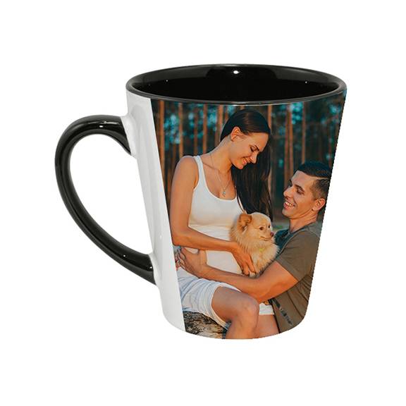 TAZAS LATTE NEGRA 12ONZ, PARA SUBLIMACION