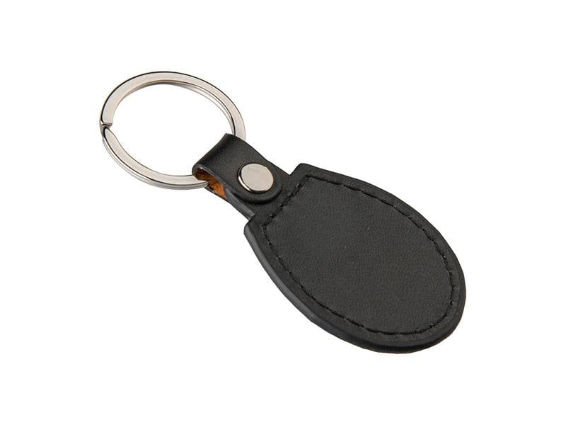 PU Llavero de Piel - Oval - Sublimacion