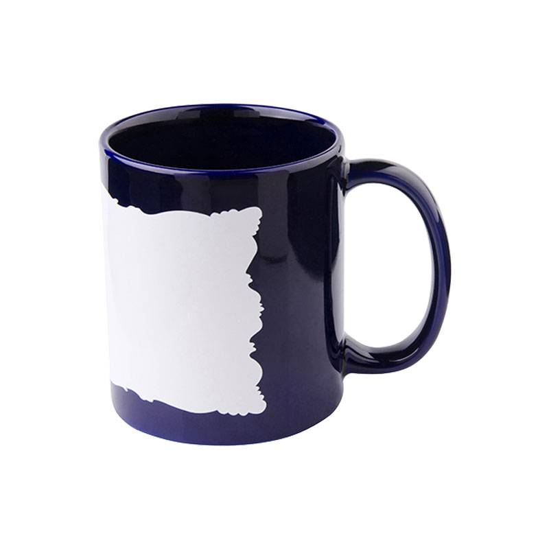TAZAS FULL COLOR AZUL CLARO CON PARCHO BLANCO 11ONZ SUBLIMACION