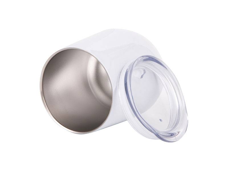 Vaso Blanco Acero Inoxidable Doble Capa 12onz