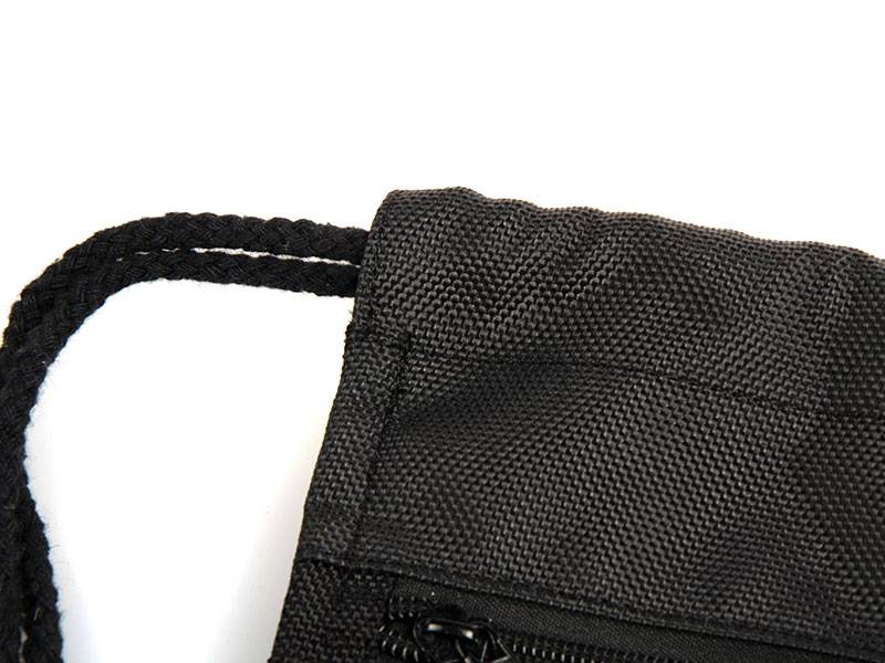 MOCHILA NEGRA CORDON NEGRO SUBLIMACION AREA IMPR. 10.5''X14'' COMPLETA 14''X16.5''