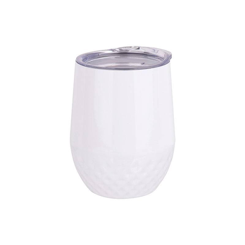 Vaso Blanco Acero Inoxidable Doble Capa 12onz