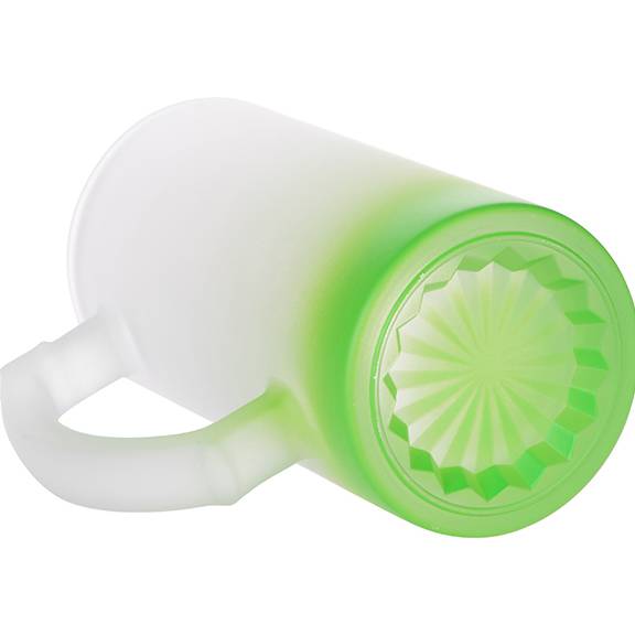 JARRA DE CERVEZA VERDE DEGRADADO 16 ONZ SUBLIMACION