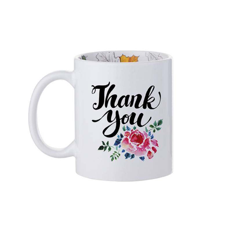 TAZAS BLANCAS 11ONZ INTERIOR ACCION DE GRACIAS