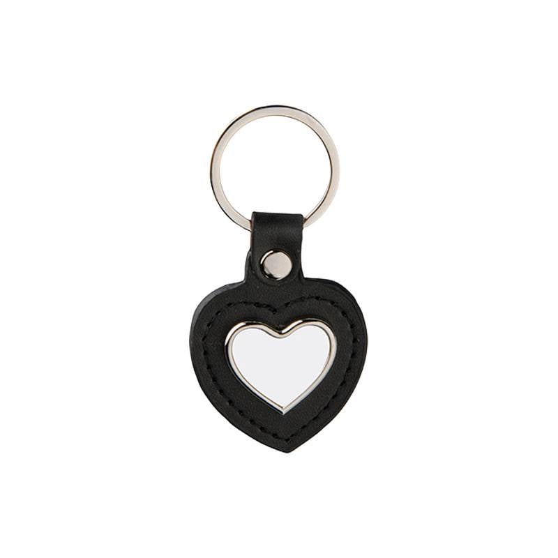 PU Llavero de Piel - Corazon - Sublimacion