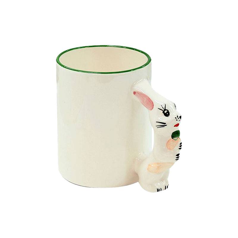 TAZA FORMA DE ANIMALES, CONEJO 11ONZ PARA SUBLIMACION