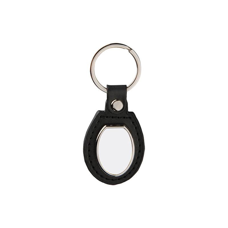 PU Llavero de Piel - Oval - Sublimacion