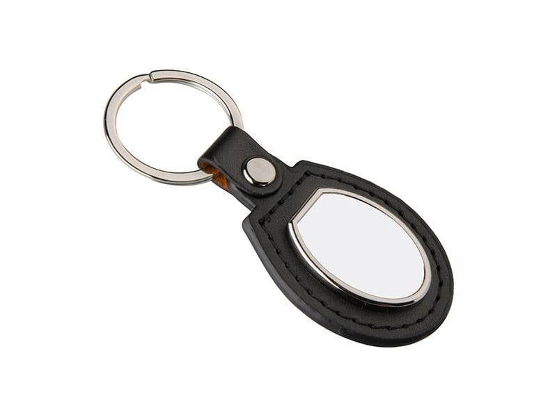 PU Llavero de Piel - Oval - Sublimacion