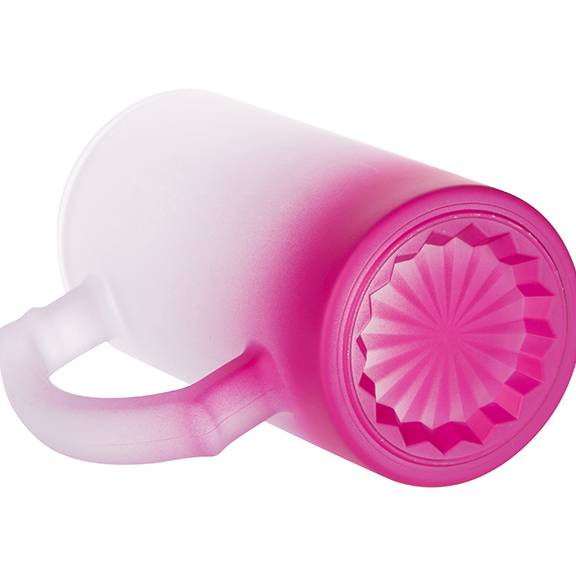 JARRA DE CERVEZA ROSA DEGRADADO 16 ONZ SUBLIMACION