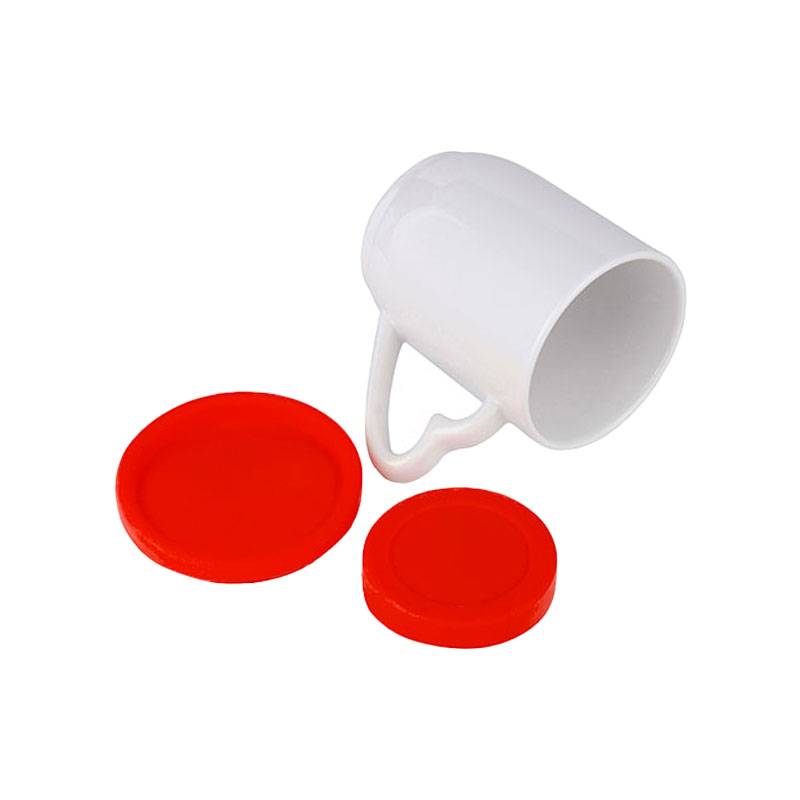 TAZAS 12ONZ/360ML CON TAPA Y BASE DE SILICON RED SUBLIMACION