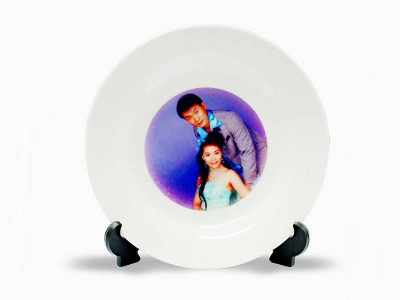 PLATOS BLANCOS 7.5'' DE SUBL.CON BASE