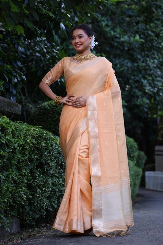 Maheshwari tissue silk weaving saree