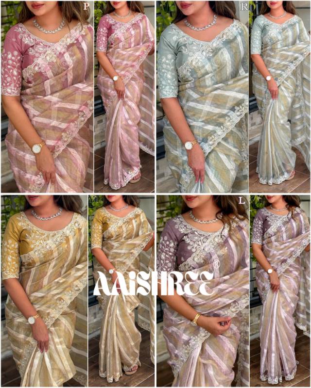 Mumtaz Tissue taspa organza saree