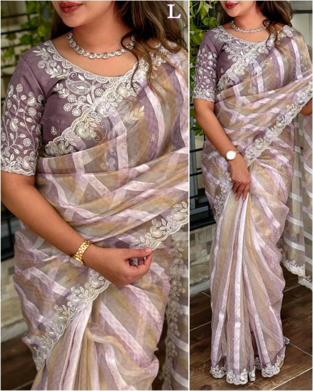 Mumtaz Tissue taspa organza saree