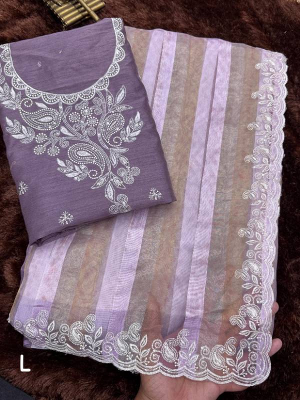 Mumtaz Tissue taspa organza saree