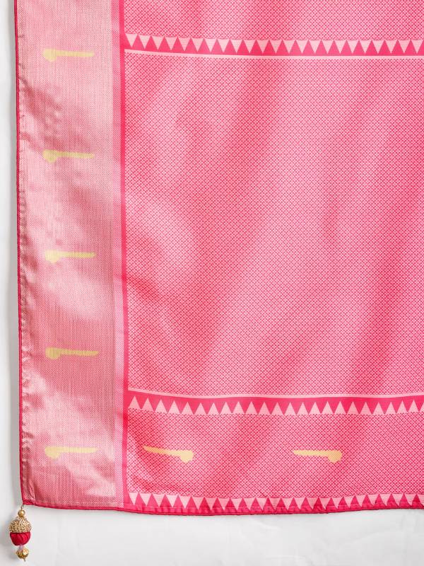 Hiran Patolsi Dola Satin Rich Jari pallu Saree