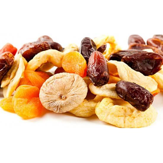Mix de fructe uscate (Smochine, Curmale, Caju, Miez de nucă, Prune uscate) - 650g