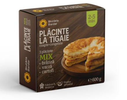 Plăcinte la tigaie mix (brânză, varză, cartofi) - Brutăria Bardar